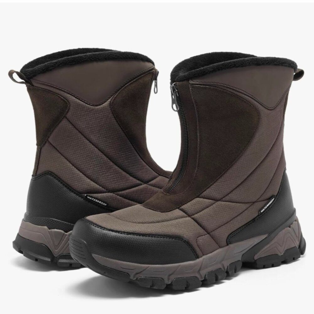 SHULOOK Women's Winter Snow Boots Warm Fur Lined Waterproof. Size 9.5